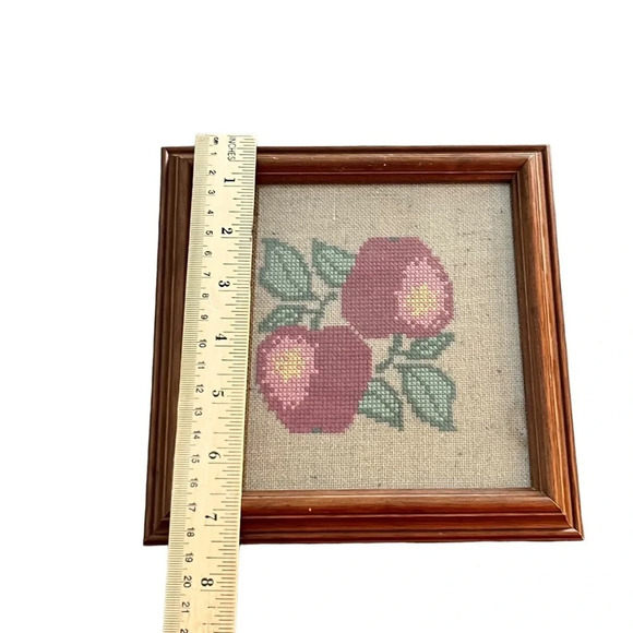 Apple Needlepoint Framed - Picture 2 of 5